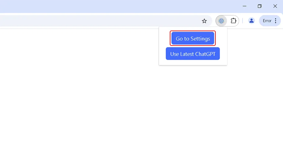 Opening the CommentGPT settings page